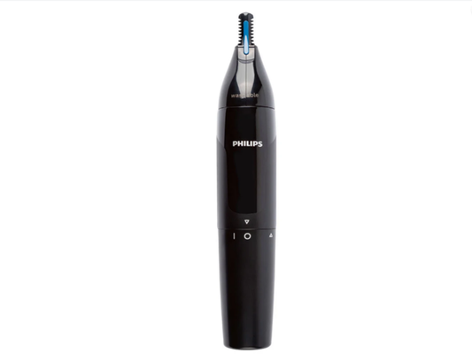 PHILIPS nose and ear trimmer with double-sided cutting element
